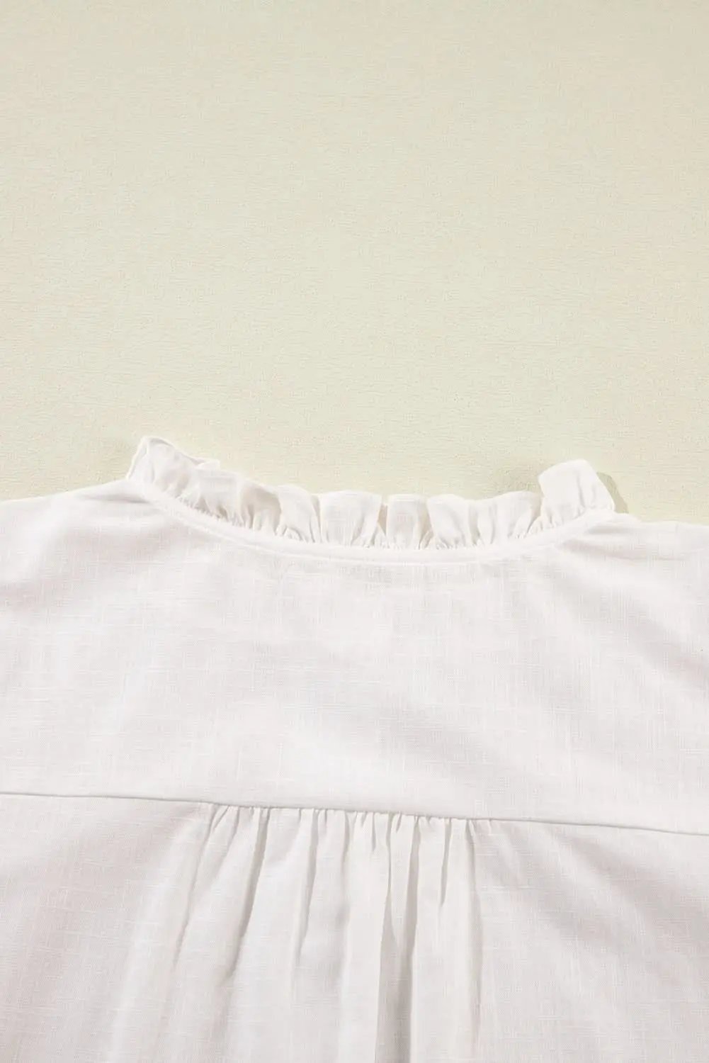 Embroidered white floral shirt - Love Salve